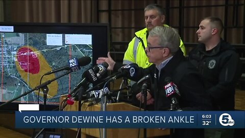 'I'm fine': Gov. DeWine says injury will not impact his work