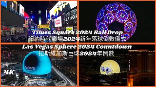 2024 New Year Countdowns: Times Square Ball Drop, Las Vegas Sphere and Fireworks
