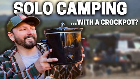 Solo Camping With a CROCK POT - Will It Work?