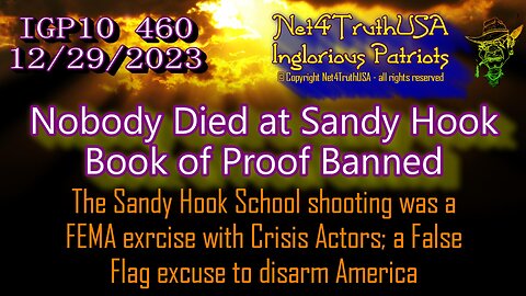 IGP10 460 - Nobody Died at Sandy Hook - Book of Proof Banned BulletsFirst