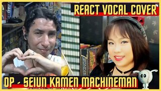 REACT - OP Seiun Kamen Machineman | VOCAPANDA COVER INCRÍVEL!!