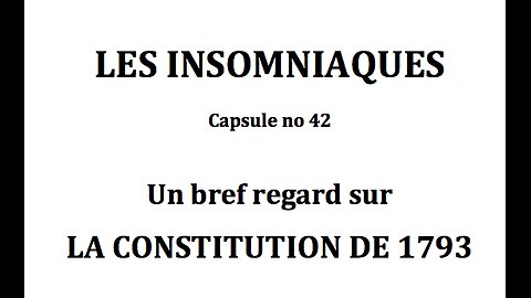 Capsule #42 : La constitution de 1793