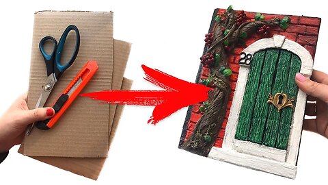 DIY Notebook decor idea | Cardboard craft | From cardboard and paper