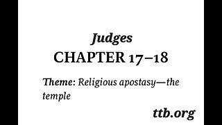 Judges Chapter 17-18 (Bible Study)