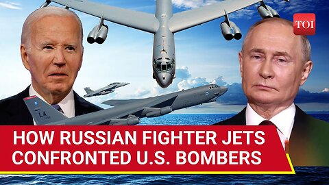 Russian Fighter Jets 'Chase' U.S. Strategic Bombers After 'Attempt' To Enter Russia | Watch