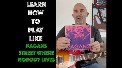 How To Play Street Where Nobody Lives by The Pagans on Guitar Lesson - WITH SOLO!