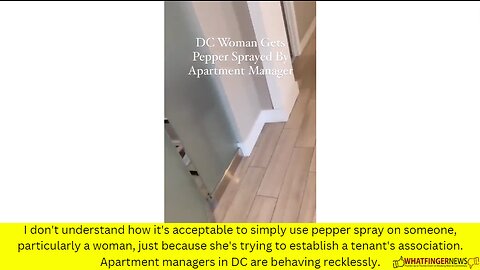 I don't understand how it's acceptable to simply use pepper spray on someone, particularly a woman