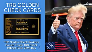 TRB Golden Check Reviews Donald Trump TRB Check Official Price 2023 Buy