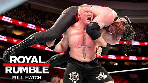 FULL MATCH - Lesnar vs. Strowman vs. Kane – Universal Title Triple Threat Match_ Royal Rumble 2018