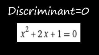 Practice with the Discriminant = 0