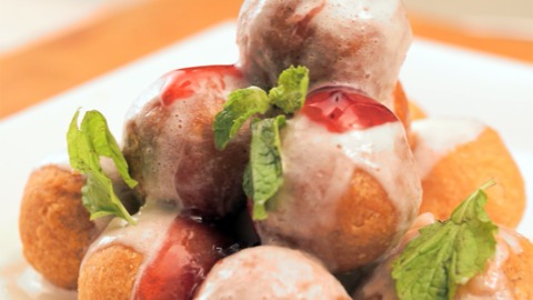 Fried ice cream donut holes are a simple recipe you will LOVE