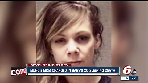 Muncie mom charged in infant's fatal co-sleeping incident