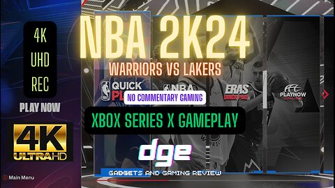 NBA 2K24 Warriors VS Lakers Xbox Series X Gameplay No Commentary