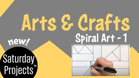 Saturday Projects™.com | Arts & Crafts - HD Format Spiral Art #1 | Fun art project for all ages diy