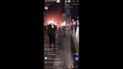 Ireland 🇮🇪 still riots after an Algerian illegal immigrant stabs kids Part 1