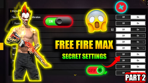 Free Fire Pro Settings 2023🤫|Free Fire Settings|Part 2|Bot Sanju