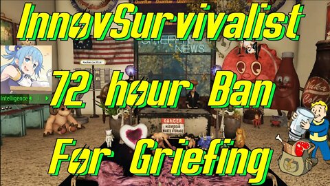 Fallout 76 Griefer News: InnovSurvivalist 72 Hour Suspension For Griefing ROFL