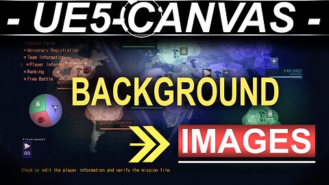 Unreal-5 UI: Setting Canvas Background & Images (60 Seconds!!)