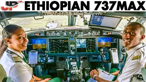 Ethiopian Boeing 737MAX to Madagascar | Cockpit Highlights