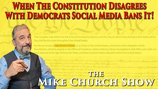 When The Constitution Disagrees With Democrats Social Media Bans It!