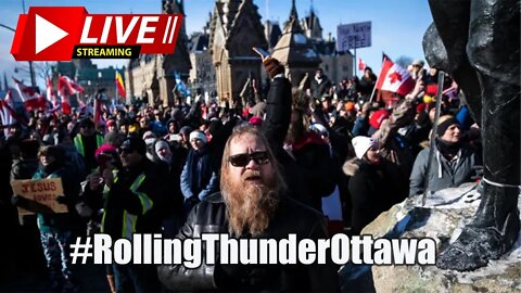 [LIVE] Rolling Thunder Ottawa 2022 - pt2 | 500+ Motorcycle Protest at the Nation's Capital