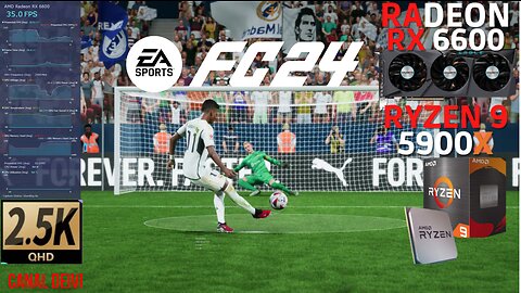 EA SPORTS FC™ 24 (FIFA 24) RX 6600 + R9 5900X + 64GB RAM CL16 Teste/Gameplay