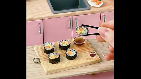 ASMR SUSHI TINY KITCHEN