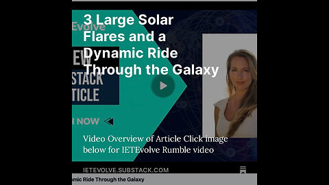 3 Solar Flares and a Dynamic Ride Through the Galaxy