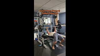 Bench press paused 255lbs/116kg 5x4