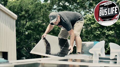 Installing 1600 Watts of Solar Panels on our Bus Conversion!