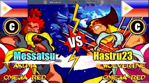 Marvel Super Heroes vs. Street Fighter (Messatsu_ Vs. Hastru23) [Philippines Vs. Philippines]
