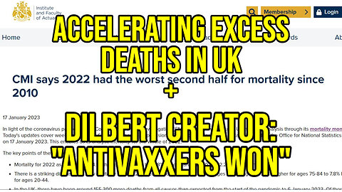 Accelerating Deaths in the UK + Scott Adams Admits He Was WRONG About The Vaccine