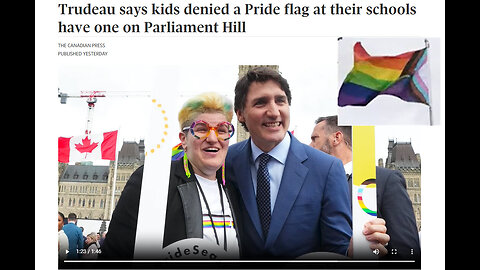 Trudeau says kids denied a gay Pride flag at their schools have one on Parliament Hill