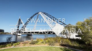 Exploring Perth Australia: A Look Across the Swan River at Optus Stadium & Matagarup Bridge