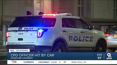 CPD officer struck by vehicle