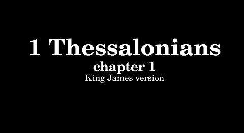 1 Thessalonians 1 King James version