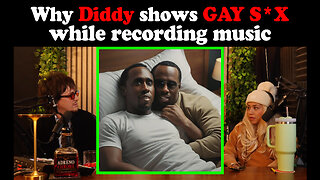 Why #Diddy plays GAY SEX videos when recording music