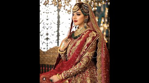 Pakistani bridals makeup look.