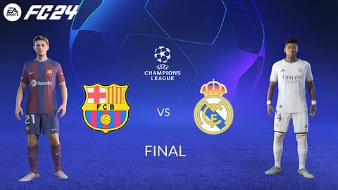 FC 24 - Barcelona vs Real Madrid | UCL Final Match Gameplay