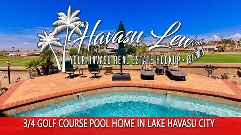 Lake Havasu RV Garage Pool Home on The Golf Course 2349 Cup Dr MLS 1022592