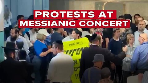 Protestors at Messianic Concert in Jerusalem 6/30/2023