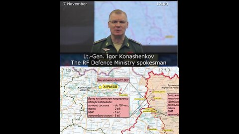 07.11.22 ⚡️ Russian Defence Ministry report on the progress of the deNAZIfication of Ukraine