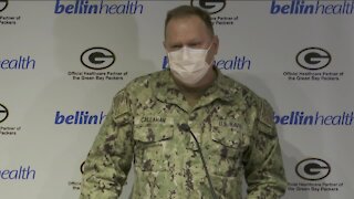 U.S. Navy troops begin 30-day Covid relief stint as healthcare workers at Green Bay's Bellin Hospital