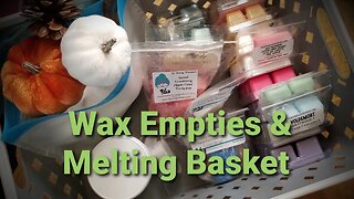 Wax Empties & Melting Basket - October 2023