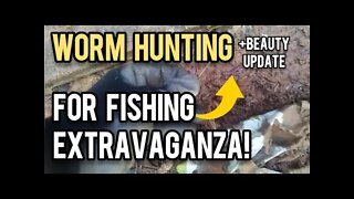 Worm Hunting For Fishing Extravaganza - Ann's Tiny Life and Homestead