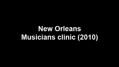 Video appeal Ken made for the New Orleans Musicians Clinic (2010)