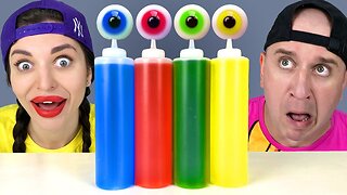 🍭 Big Bottle Candy Drink and Jelly MUKBANG with HUBABOOM! 🍬🥤