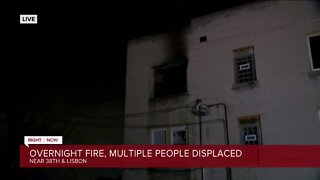 Multiple people displaced following apartment fire