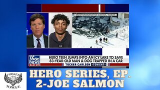 Teen-ager risks own life to save another, in a frozen lake!