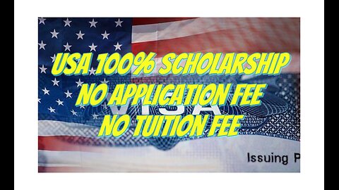 Apply For USA Study Visa | No Application Fee | No Tuition Fee | Free Scholarship 100% | 2024-25